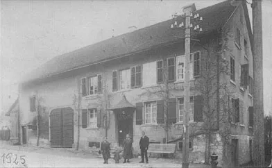 Historisches Bild vom Haus der Familie Denz